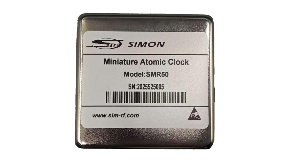 Horloge atomique miniature au rubidium Simon RF SMR50
